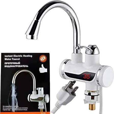 Electric Instant Heating Faucet | Digital Temperature Display | Plastic handle | Kitchen & Bathroom Hot Water Tap