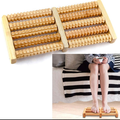 Wooden Acupressure Foot Massager Roller