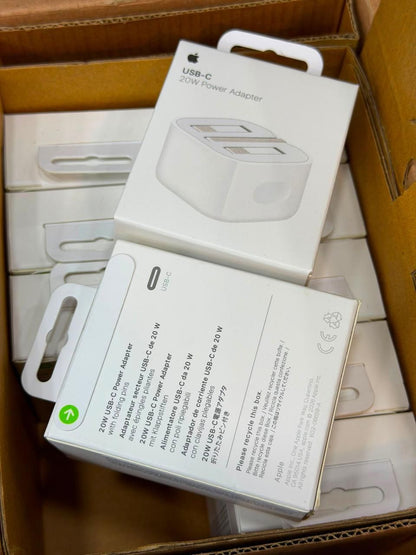 Apple 20W USB-C Power Adapter (3-Pin) – High-Quality Fast Wall Charger