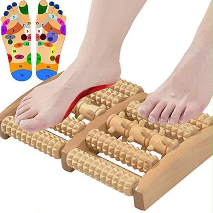 Wooden Acupressure Foot Massager Roller