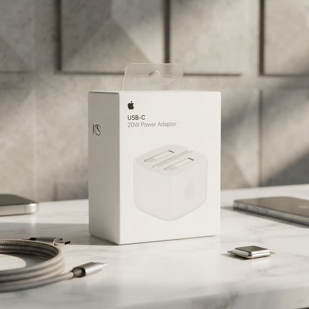 Apple 20W USB-C Power Adapter (3-Pin) – High-Quality Fast Wall Charger