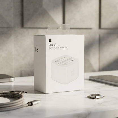 Apple 20W USB-C Power Adapter (3-Pin) – High-Quality Fast Wall Charger