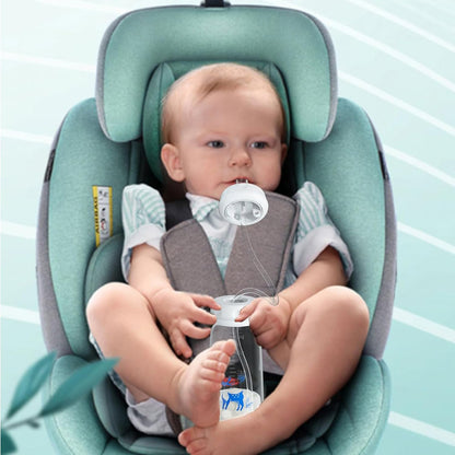 Hands-Free Baby Feeding Bottle | BPA-Free Anti-Colic Baby Milk Bottle with Silicone Straw | Leak-Proof Standard Neck Bottle |240ML
