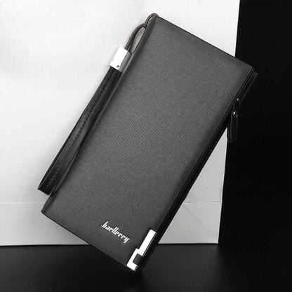 Baellerry Long Wallet For Men And Women - Fashion Accessory Designed For Cash Storage And Daily Carry Routine - Black