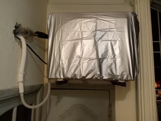 Premium Quilted AC Cover - Indoor + Outdoor Unit Protection - Random Design - 1 Ton