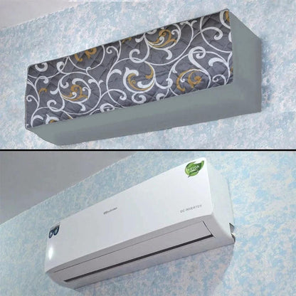 Premium Quilted AC Cover - Indoor + Outdoor Unit Protection - Random Design - 1 Ton
