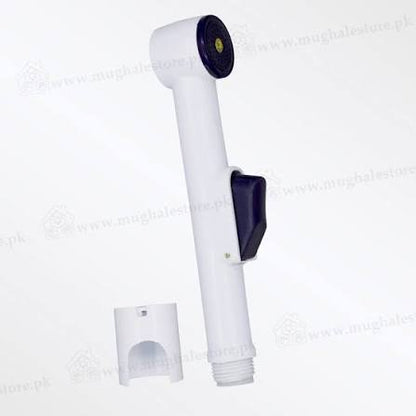 White Plastic Bidet Shower Set – Lightweight Handheld Bathroom Shattaf