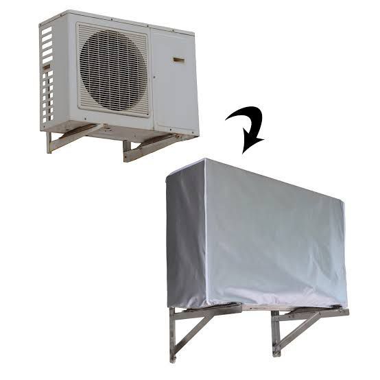 Premium Quilted AC Cover - Indoor + Outdoor Unit Protection - Random Design - 1 Ton