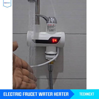 Electric Instant Heating Faucet | Digital Temperature Display | Plastic handle | Kitchen & Bathroom Hot Water Tap